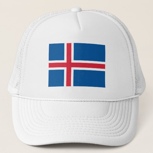 IJsland Vlag Trucker Pet (Voorkant)
