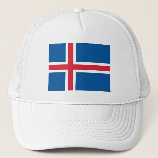 IJsland Vlag Trucker Pet (Voorkant)