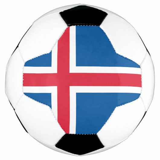 IJsland Vlag Voetbal (Voorkant)