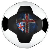 IJsland vlag Voetbal (Gedraaid)