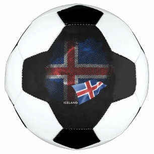 IJsland vlag Voetbal
