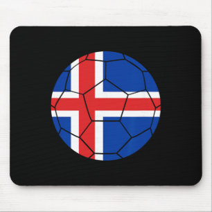IJsland Vlag Voetbal IJsland Voetbal _1 Muismat