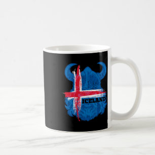 IJsland Vlag Voetbal Shirt IJslandse Voetbal Fan T Koffiemok