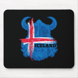 IJsland Vlag Voetbal Shirt IJslandse Voetbal Fan T Muismat