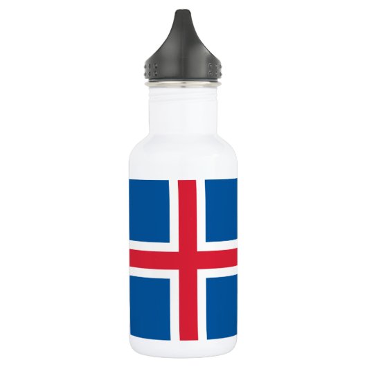 IJsland Vlag Waterfles (Links)