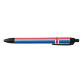 IJsland Vlag Zwarte Inkt Pen (Bodem)