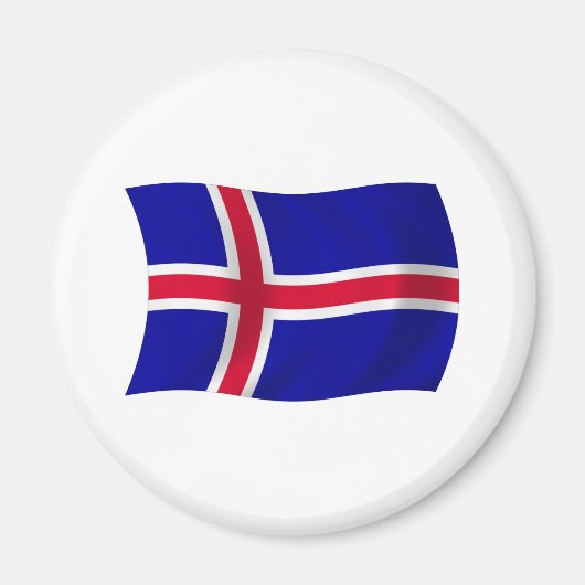 IJsland Vlagmagneet Magneet (Voorkant)