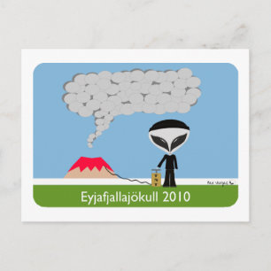 IJsland Volcano 2010 Briefkaart