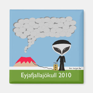 IJsland Volcano 2010 Magnet