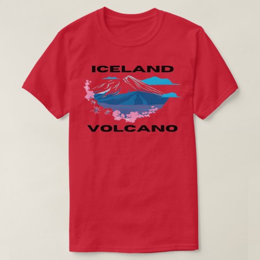 IJsland Volcano T-shirt (Design voorkant)