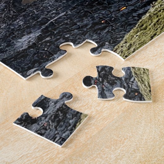 IJsland vulkaan puzzel (Zijkant)