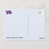 IJsland, vuurtoren Akranes Briefkaart (Achterkant)
