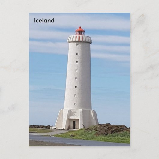 IJsland, vuurtoren Akranes Briefkaart (Voorkant)