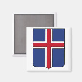 IJsland Wapenmagneet Magneet (Voorkant / Achterkant)
