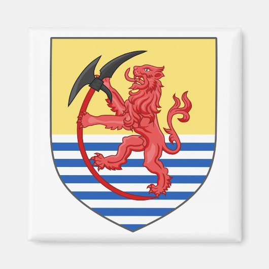 IJsland Wapenschild 1262 AD Magnet (Voorkant)