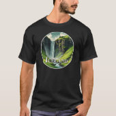 IJsland Waterfall T-shirt (Voorkant)