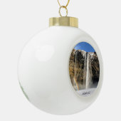 IJsland waterval - keramisch Ornament (Links)