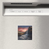 IJsland waterval landschap Magneet (Insitu (Vaatwasser))