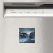 IJsland waterval landschap Magneet (Insitu (Vaatwasser))