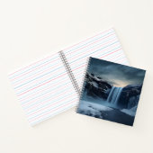 IJsland waterval landschap Notitieboek (Binnen)