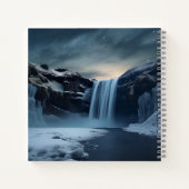 IJsland waterval landschap Notitieboek (Achterkant)