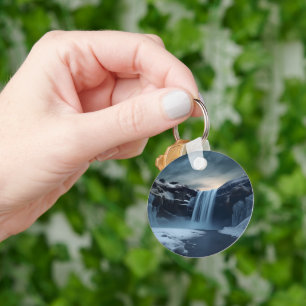 IJsland waterval landschap Sleutelhanger