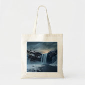 IJsland waterval landschap Tote Bag (Voorkant)