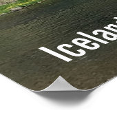 IJsland waterval Poster (Hoek)