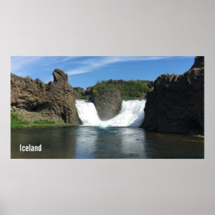 IJsland waterval Poster