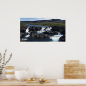 IJsland waterval Poster (Keuken)