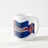 IJsland Waving Flag Koffiemok (Voorkant rechts)