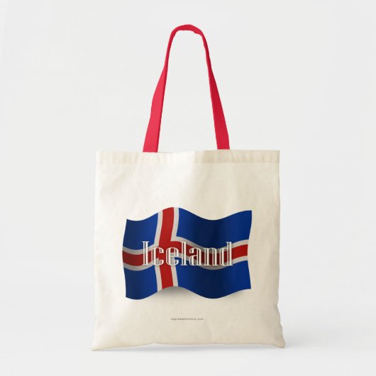 IJsland Waving Flag Tote Bag (Voorkant)