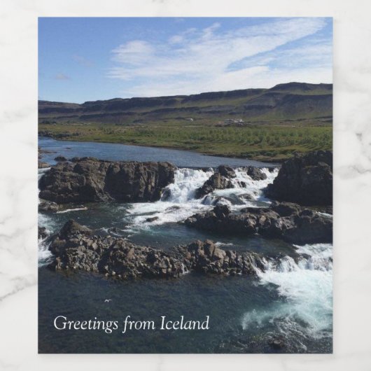 IJsland - Wijn Etiket (Enkel label)