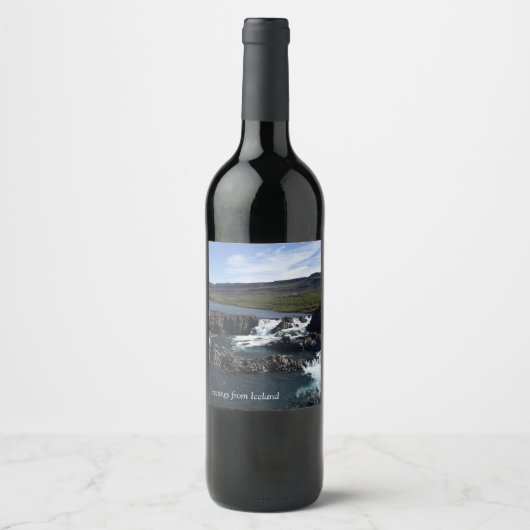 IJsland - Wijn Etiket (Voorkant)