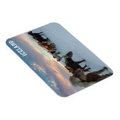 IJsland Wilde Paarden Reisfoto Magneet (Rechterzijde)