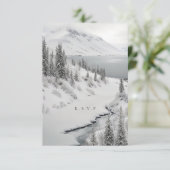 IJsland winter bruiloft maaltijd keuzes RSVP (Staand voorkant)