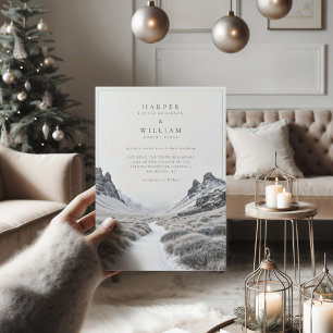 IJsland winter escape bruiloft Kaart