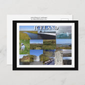 IJsland Zomer Landschappen Briefkaart (Voorkant / Achterkant)