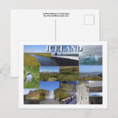 IJsland Zomer Landschappen Briefkaart (Voorkant / Achterkant)