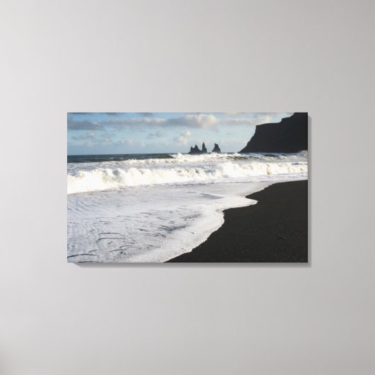 IJsland. Zuid. Vik i Myrdal Canvas Afdruk (Voorkant)