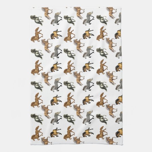 IJslanders in Gait Theedoek (Verticaal)