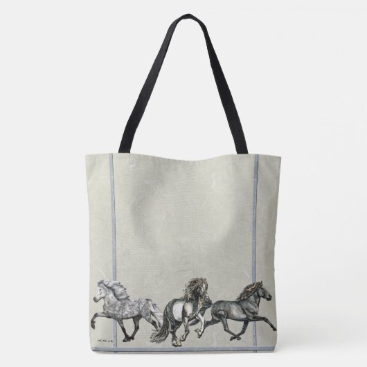 IJslanders in Gait Tote Bag (Achterkant)