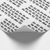 IJslands alfabet [Íslenska Stafrófið] Cadeaupapier (Hoek)