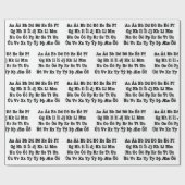 IJslands alfabet [Íslenska Stafrófið] Cadeaupapier (Vlak)