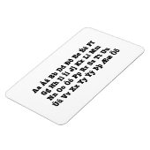 IJslands alfabet [Íslenska Stafrófið] Magneet (Linkerzijde)