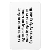 IJslands alfabet [Íslenska Stafrófið] Magneet (Verticaal)
