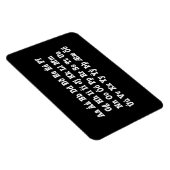 IJslands alfabet [Íslenska Stafrófið] Magneet (Rechterzijde)