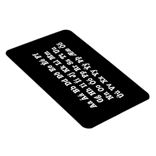 IJslands alfabet [Íslenska Stafrófið] Magneet (Rechterzijde)