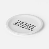 IJslands alfabet [Íslenska Stafrófið] Papieren Bordje (Gekanteld)