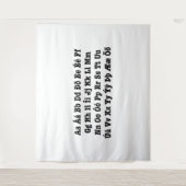 IJslands alfabet [Íslenska Stafrófið] Wandkleed (Voorkant)